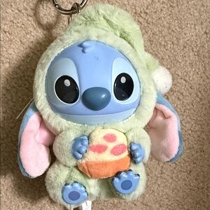 Miniso- Cute Plush stitch Keychain with Blue and Green